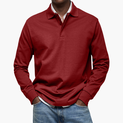 Alexandre | Casual Langarm-Poloshirt