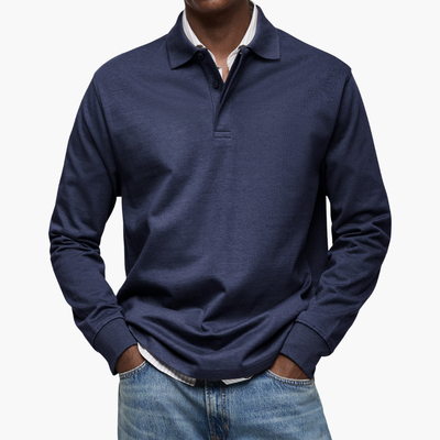 Alexandre | Casual Langarm-Poloshirt