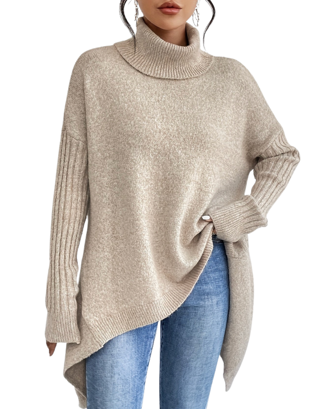 Laila | Übergroßer Polopullover