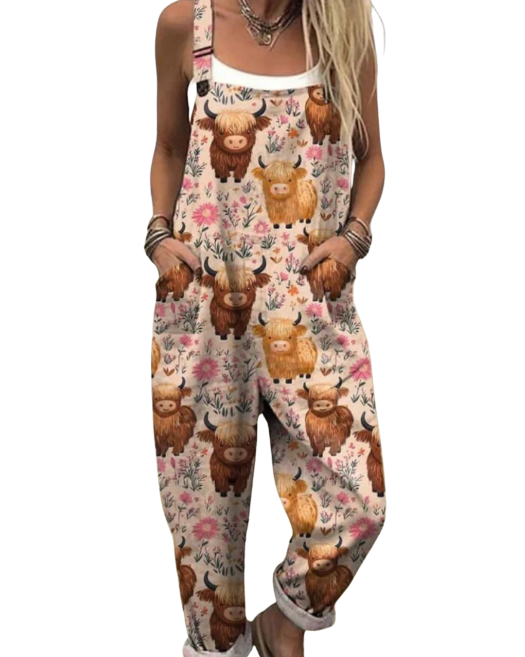 Zerva | Vintage-Jumpsuit im Frühlingsstil