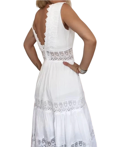 Kim | Spitzenkleid mit V-Ausschnitt