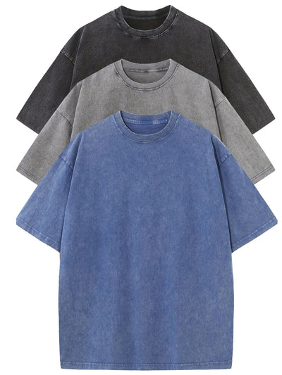 John | Oversized Baumwoll-T-Shirt Set – 3er-Pack