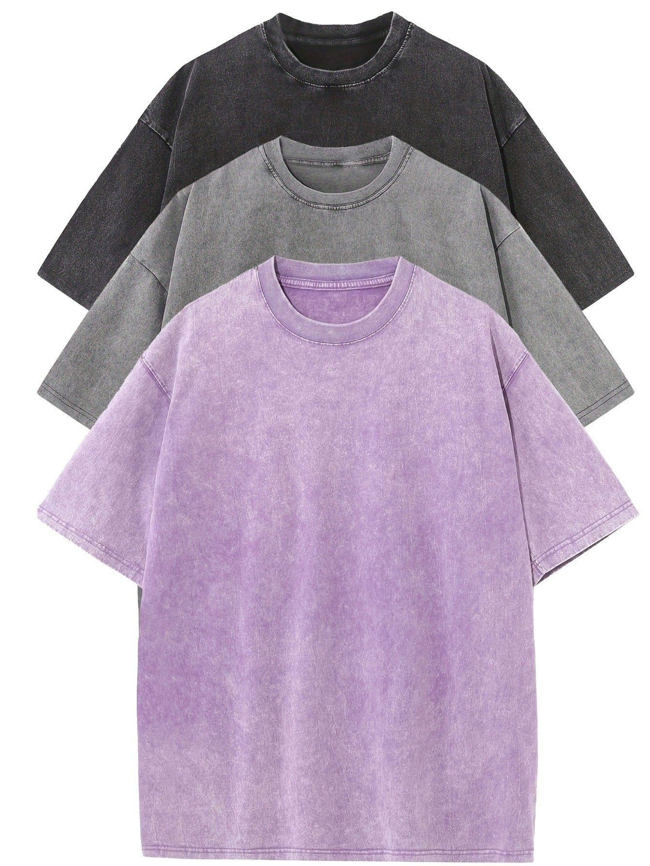 John | Oversized Baumwoll-T-Shirt Set – 3er-Pack