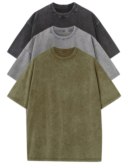 John | Oversized Baumwoll-T-Shirt Set – 3er-Pack