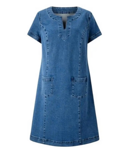 Anya | Weiches Denimkleid