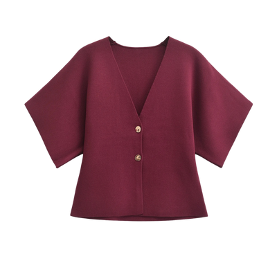 Jade | Minimalistische, elegante Bluse mit Knopfleiste