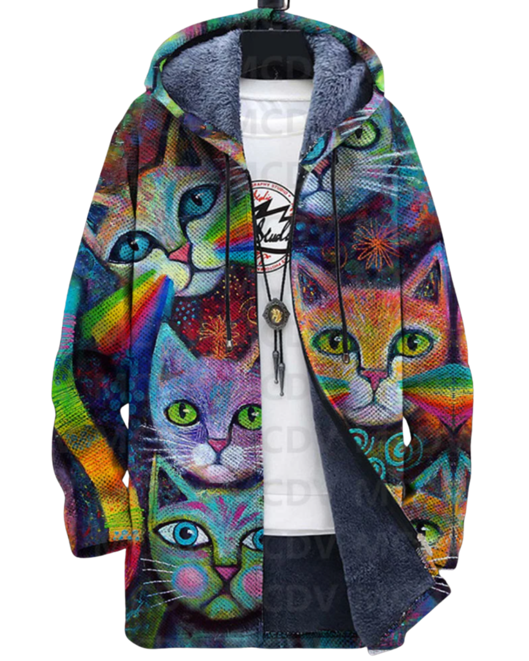 Kalanos | Luxuriöser Cardigan mit künstlerischer Inspiration