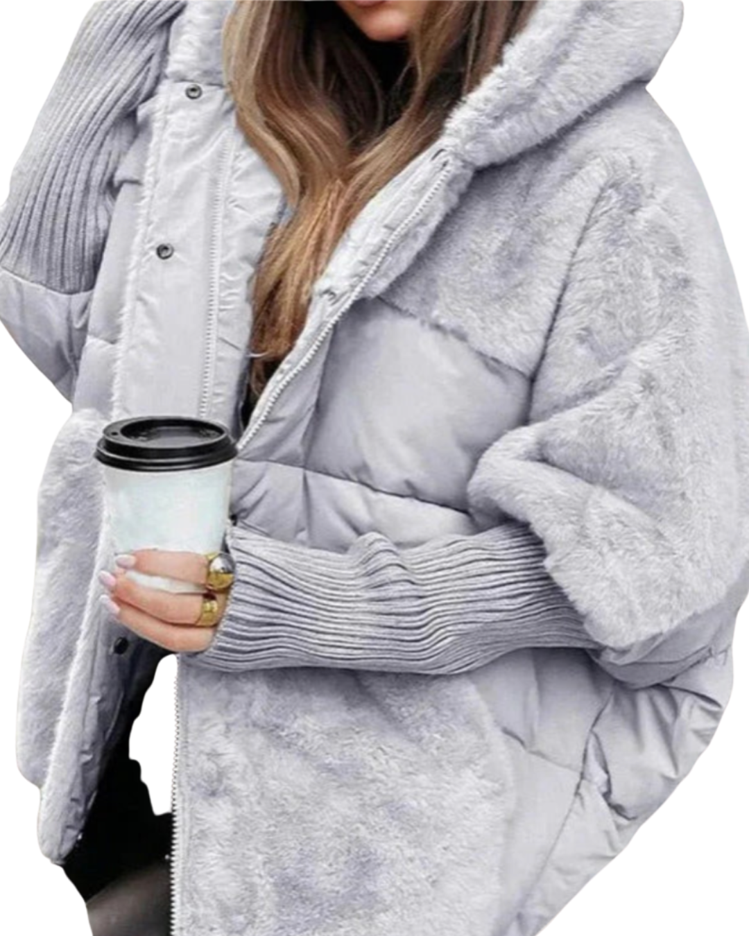 Dominika | Warme Daunenjacke mit Kapuze