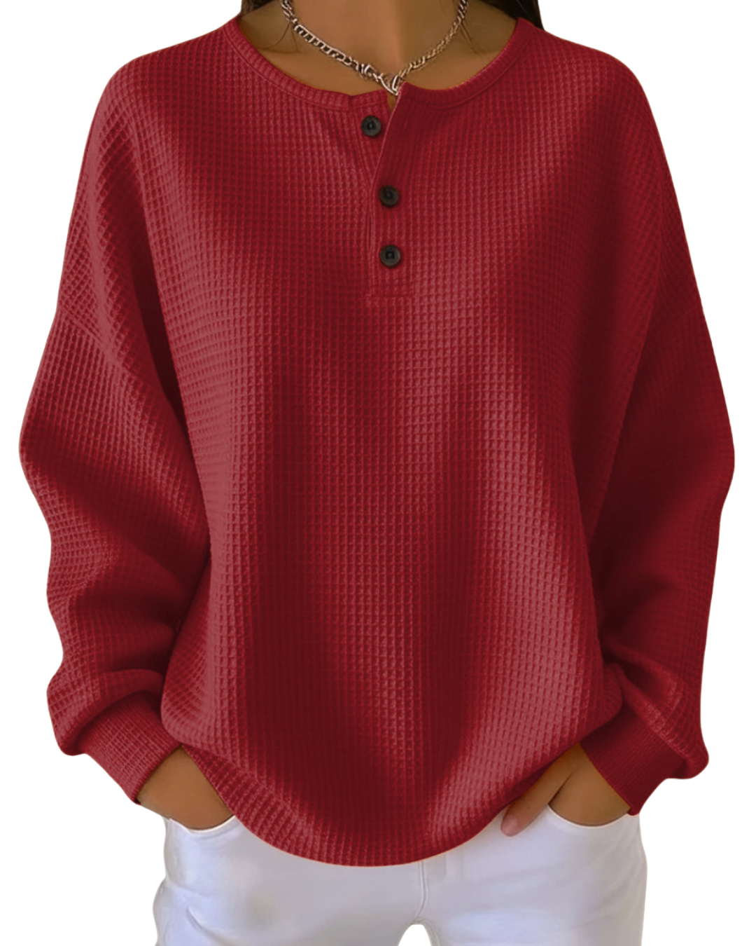 Anne | Lässiges Sweatshirt mit Kragen