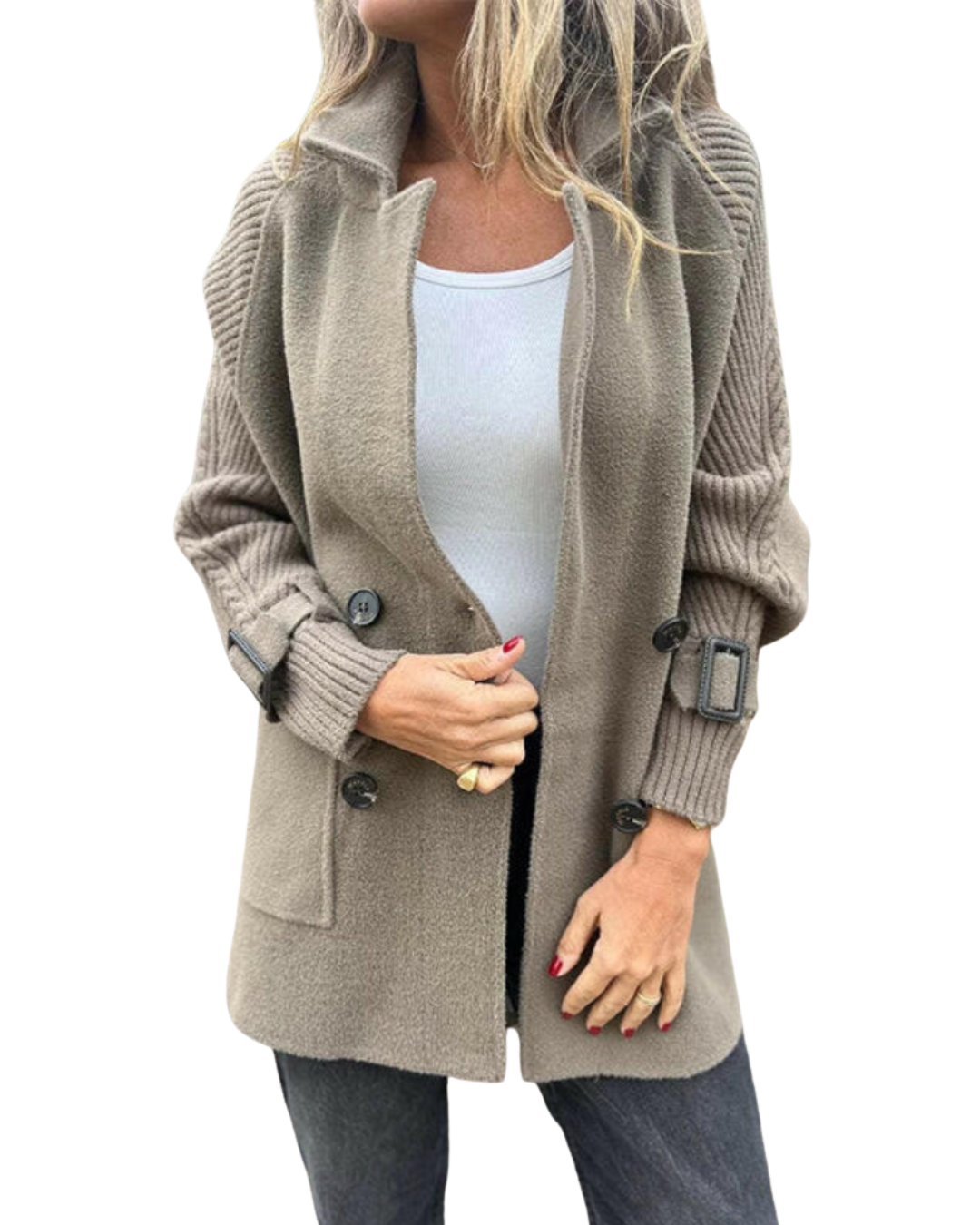 Isola | Mantel mittlerer Länge mit doppelreihigem Verschluss