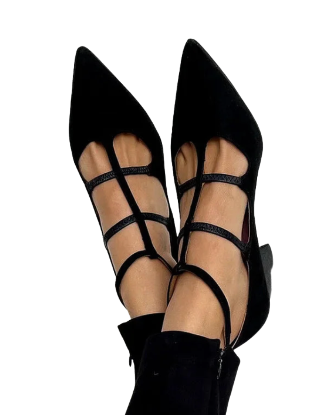 Giada | Pumps mit spitzer Zehenpartie und gekreuzten Riemchen