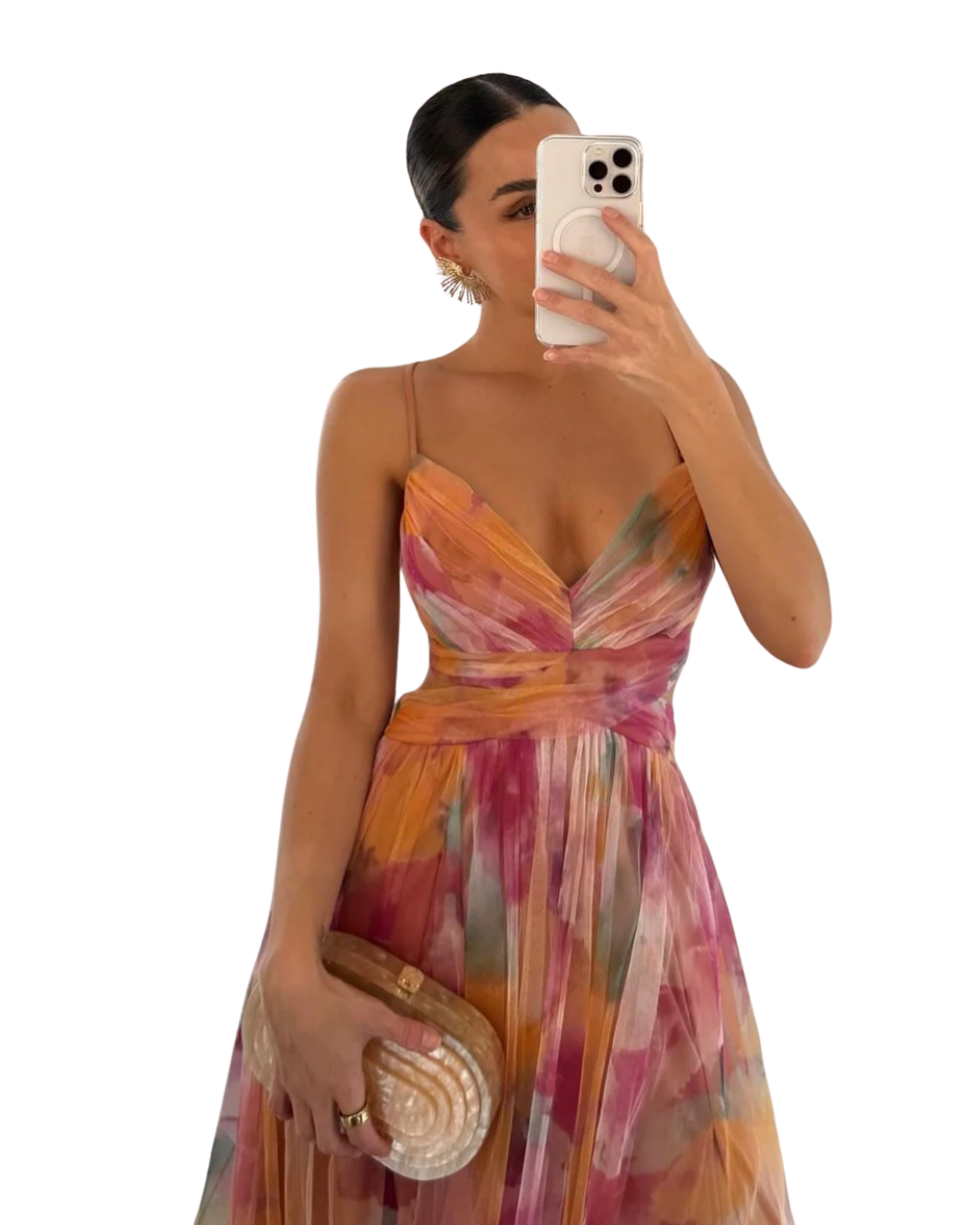 Giselle | Bezauberndes Maxikleid mit Blumenmuster