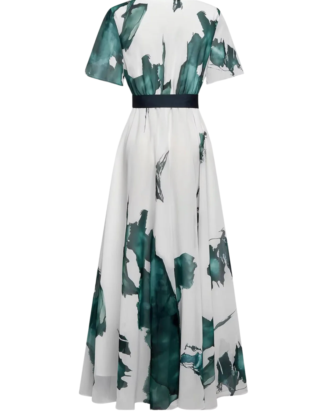 Nayla | Langes Kleid mit Aquarellprint