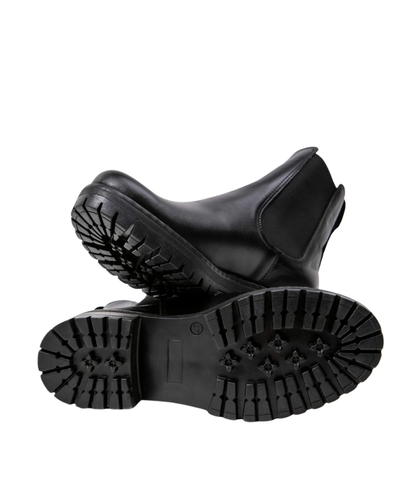 Chelsea | Schwarze Ankle-Boots mit dicker Sohle