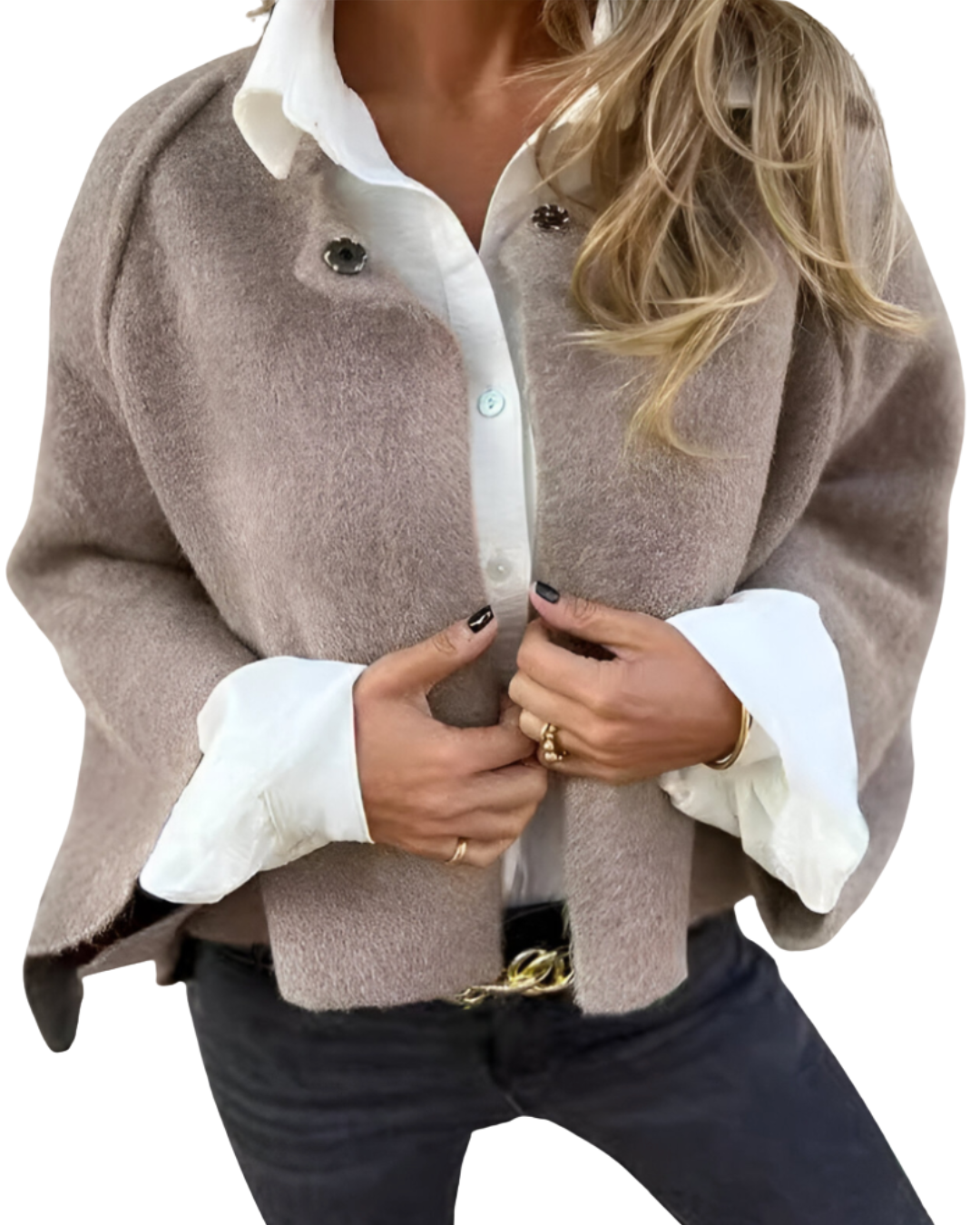 Lina | Eleganter Mantel mit ausgestellten Ärmeln