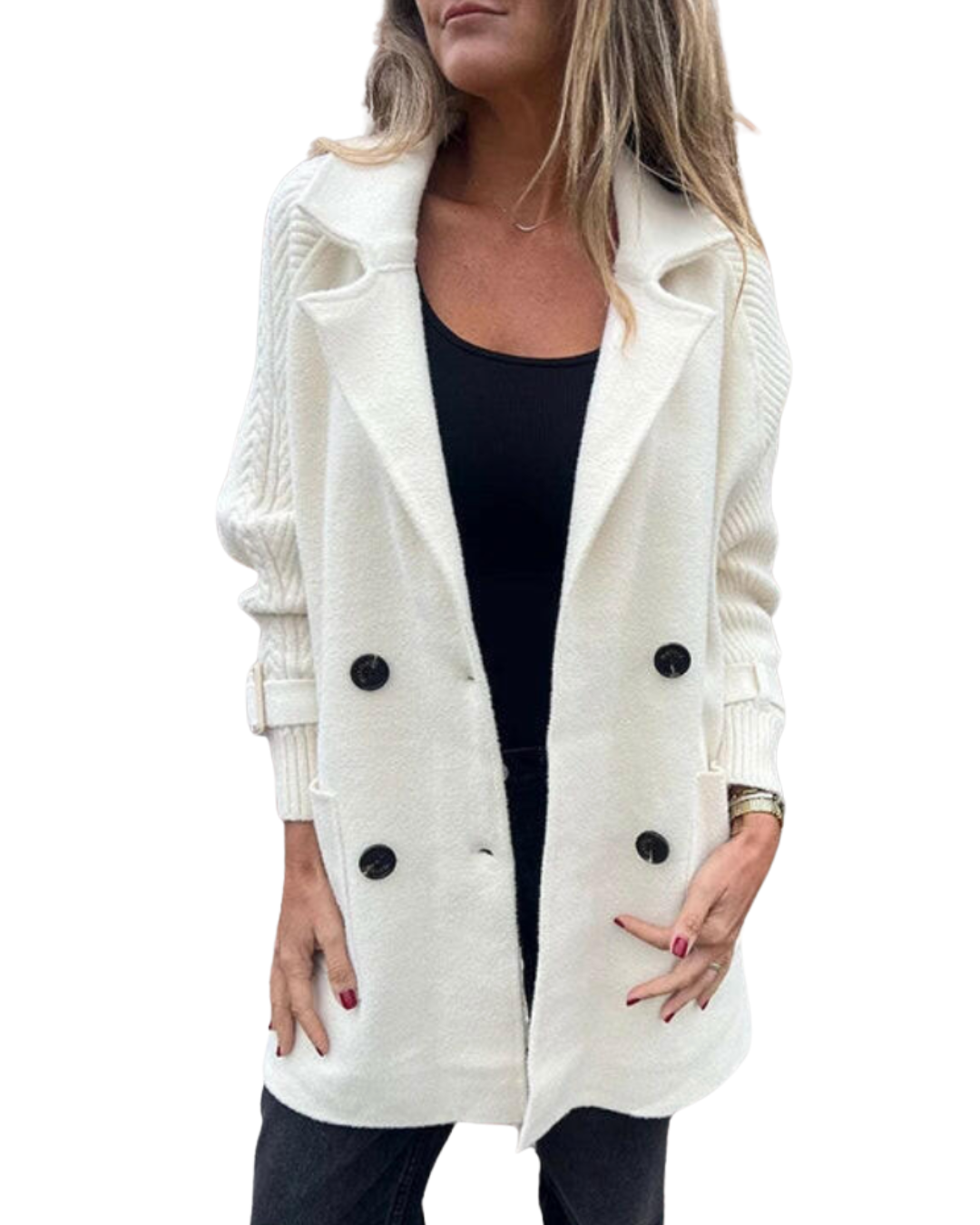 Isola | Mantel mittlerer Länge mit doppelreihigem Verschluss