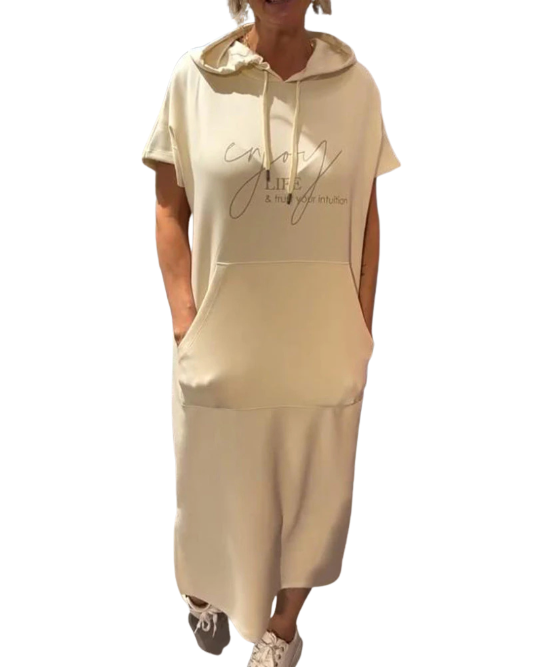 Ebba | Bequemes Kleid mit Kapuze und femininer Passform