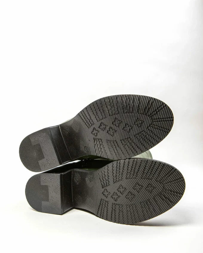 Theresa | Gefütterte Stiefel mit Absatz und verstellbarem Schaft – Naturleder