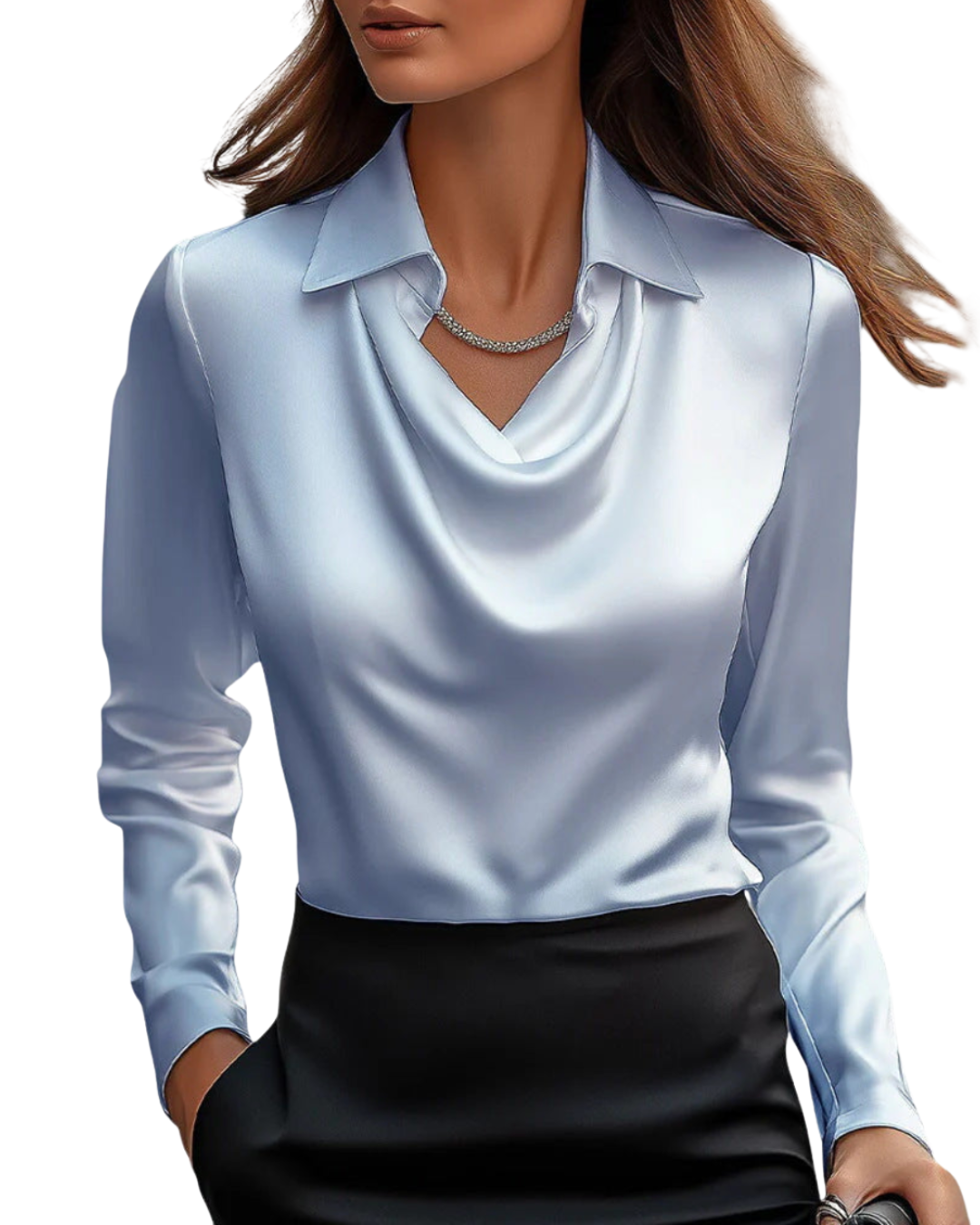 Brooklyn | Elegante Bluse im Satin-Look