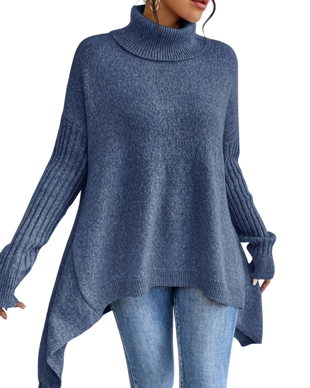 Laila | Übergroßer Polopullover