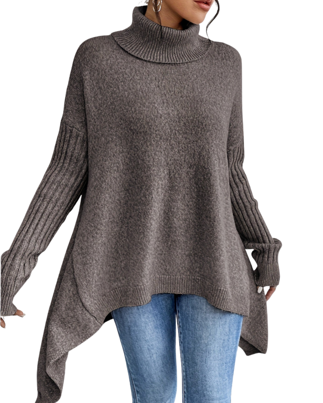 Laila | Übergroßer Polopullover