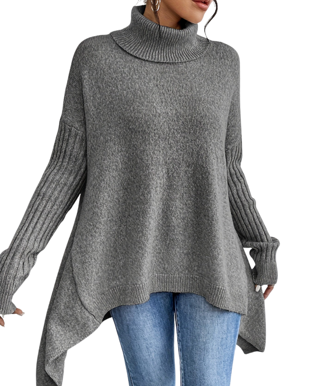 Laila | Übergroßer Polopullover