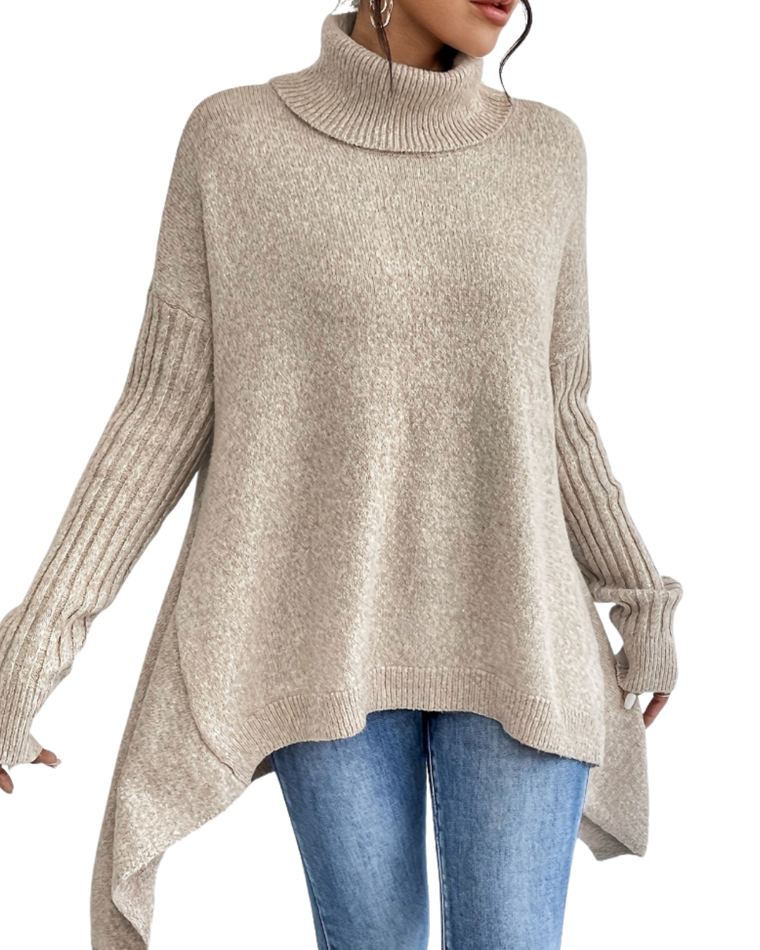 Laila | Übergroßer Polopullover