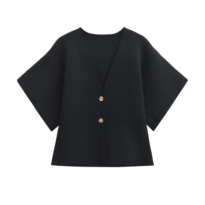 Jade | Minimalistische, elegante Bluse mit Knopfleiste