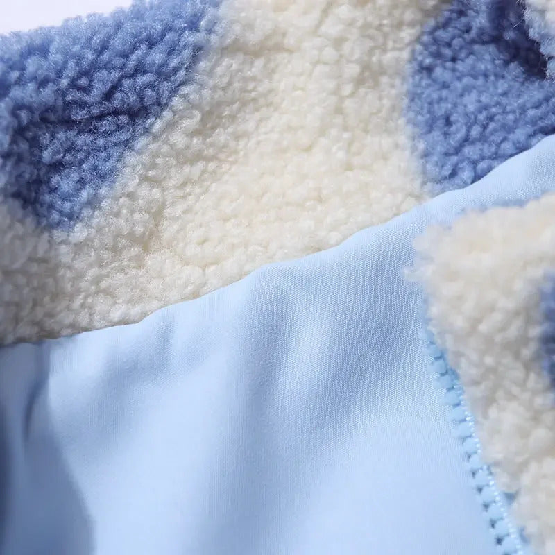 Klara | Doppelseitige Jacke mit Herzchenmuster