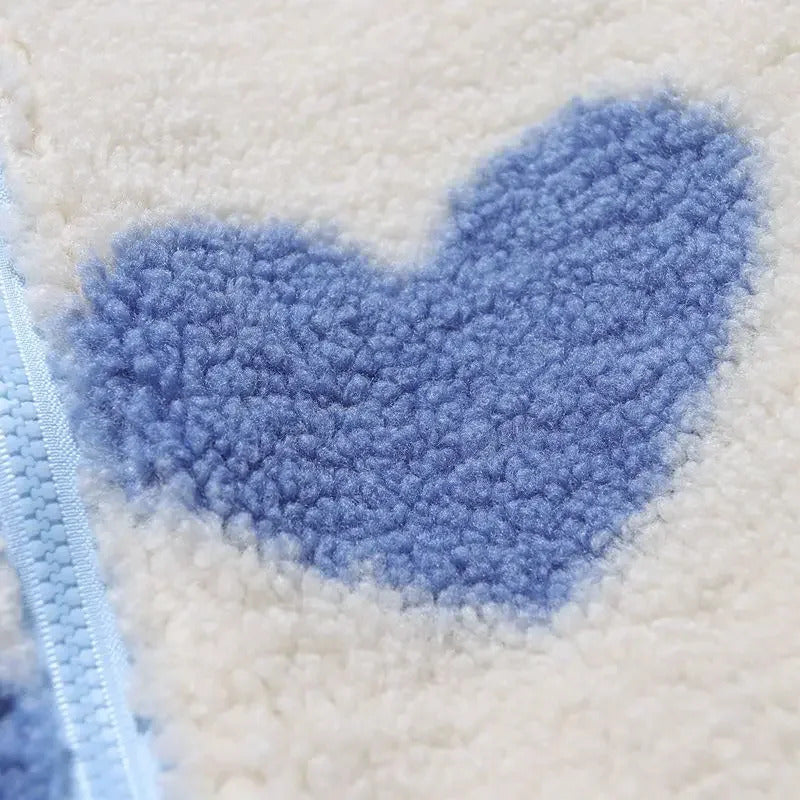 Klara | Doppelseitige Jacke mit Herzchenmuster