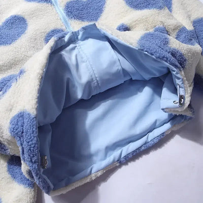 Klara | Doppelseitige Jacke mit Herzchenmuster