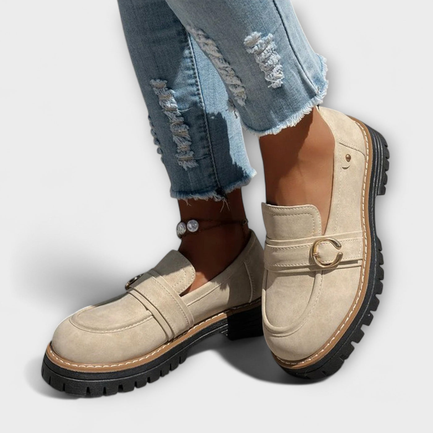 Esma | Lässige Mokassins mit abgerundeter Spitze