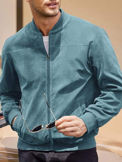 Lars | Retro Herrenjacke aus Wildleder-Optik