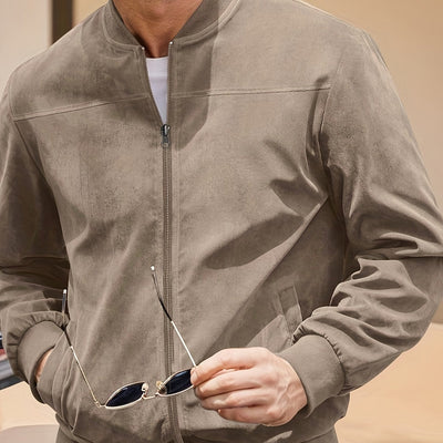 Lars | Retro Herrenjacke aus Wildleder-Optik