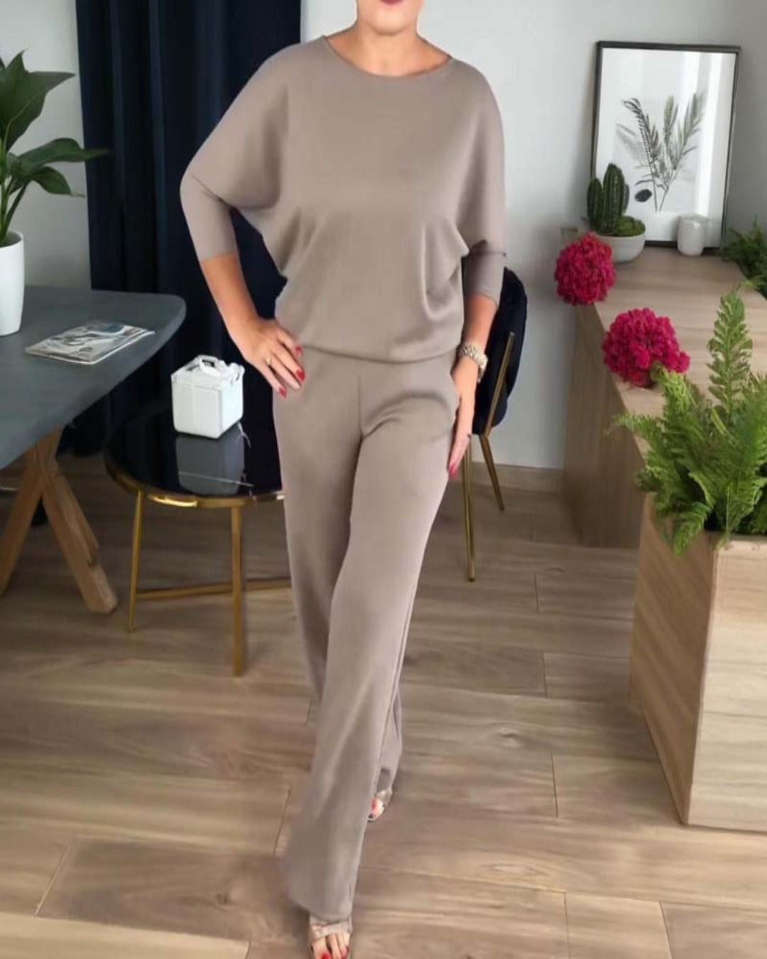 Hannelore | 3-teiliges Set mit langem Cardigan, elegantem Komfort und vielseitigem Stil für alle Gelegenheiten