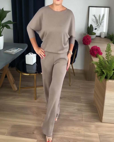 Hannelore | 3-teiliges Set mit langem Cardigan, elegantem Komfort und vielseitigem Stil für alle Gelegenheiten