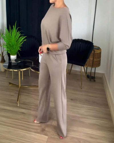 Hannelore | 3-teiliges Set mit langem Cardigan, elegantem Komfort und vielseitigem Stil für alle Gelegenheiten